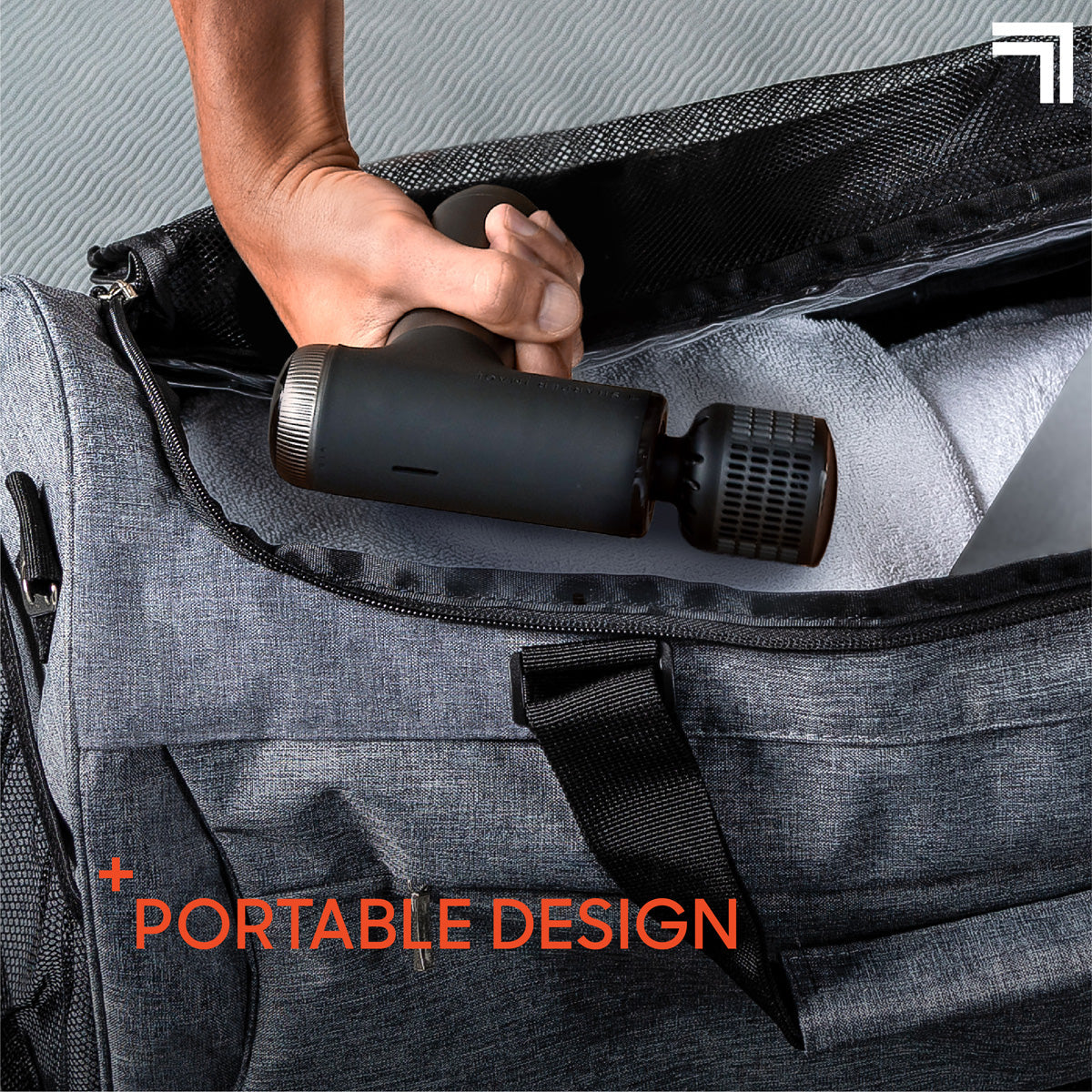 PowerBoost Pro Plus Hot and Cold Compact Massage Gun by Sharper Image