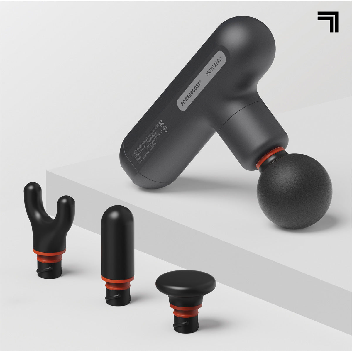 Powerboost Move Portable Percussion Massager Aero by Sharper Image