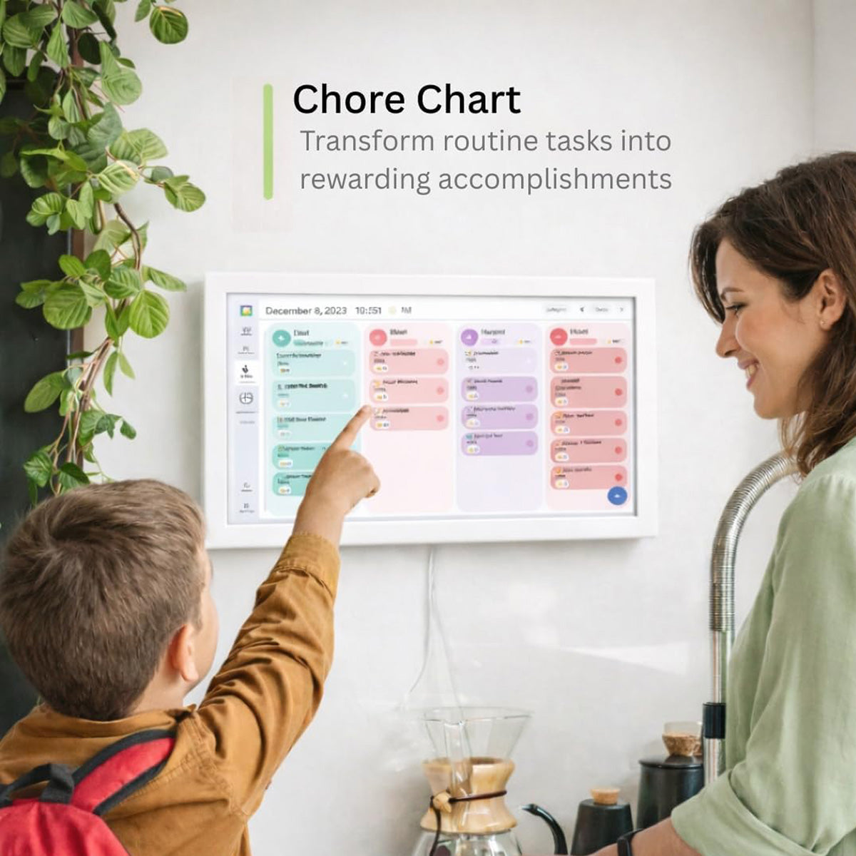 Digital Calendar and Family Frame