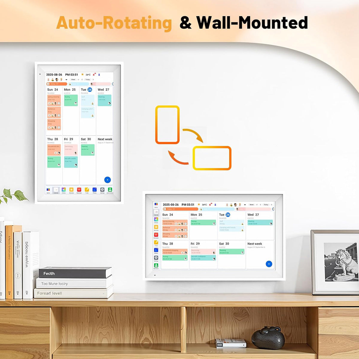 Digital Calendar and Family Frame