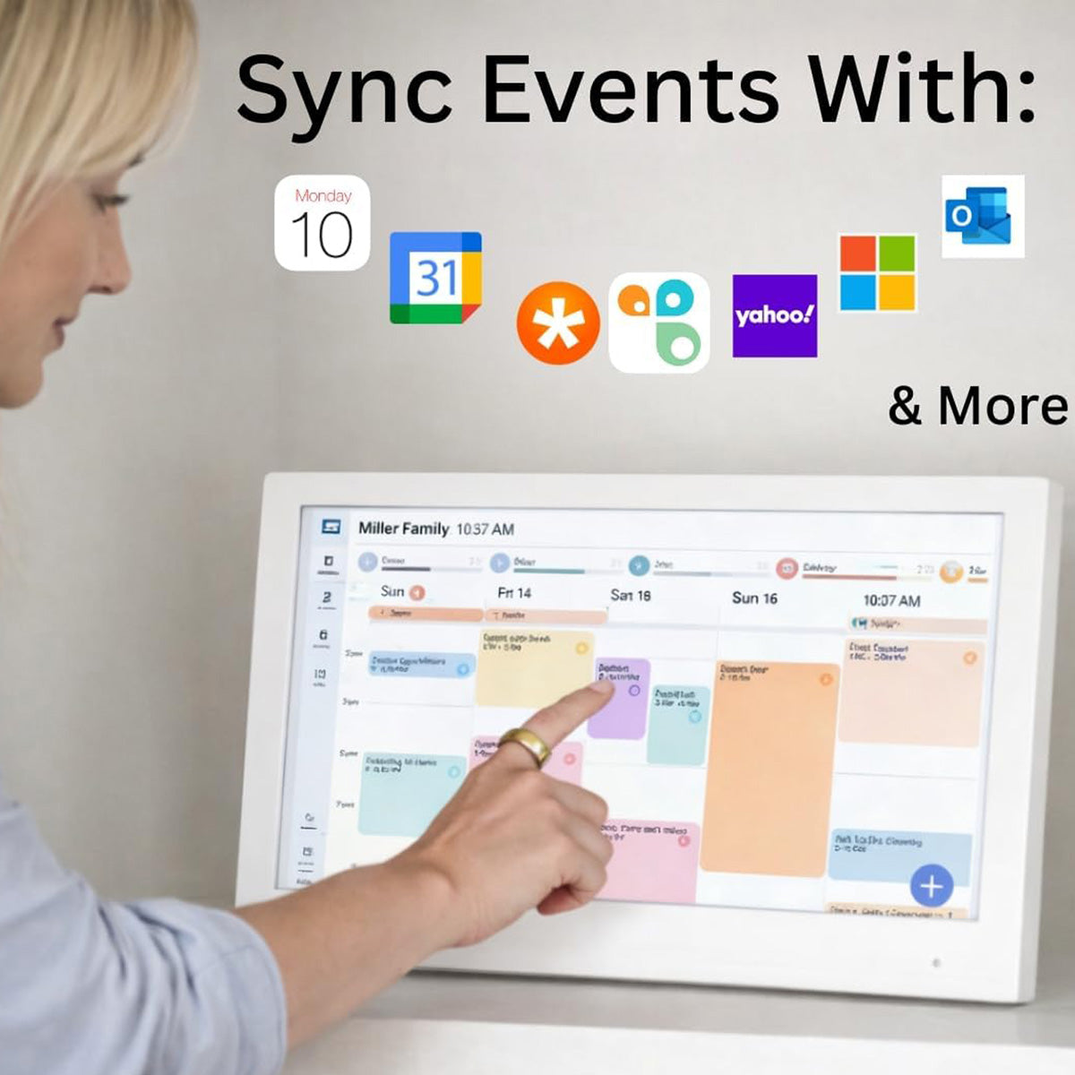 Digital Calendar and Family Frame