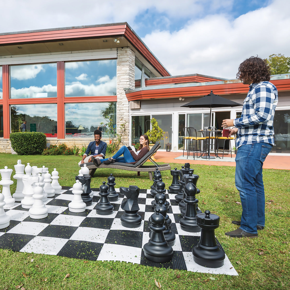 Giant Chess and Board Set