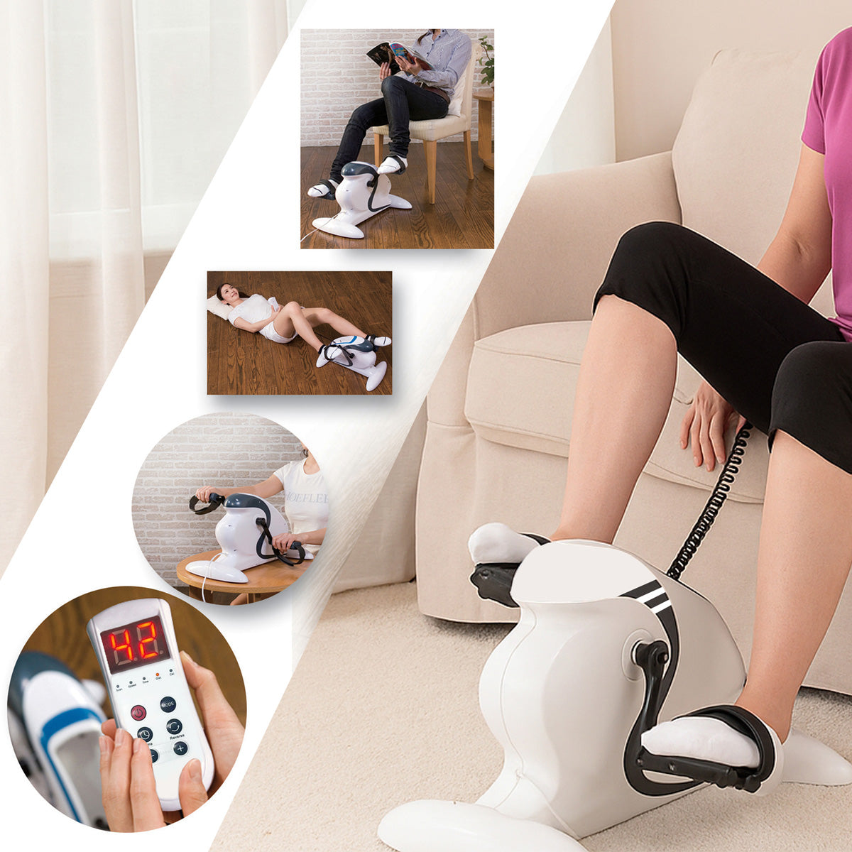Compact Motorized Smart Exercise Bike