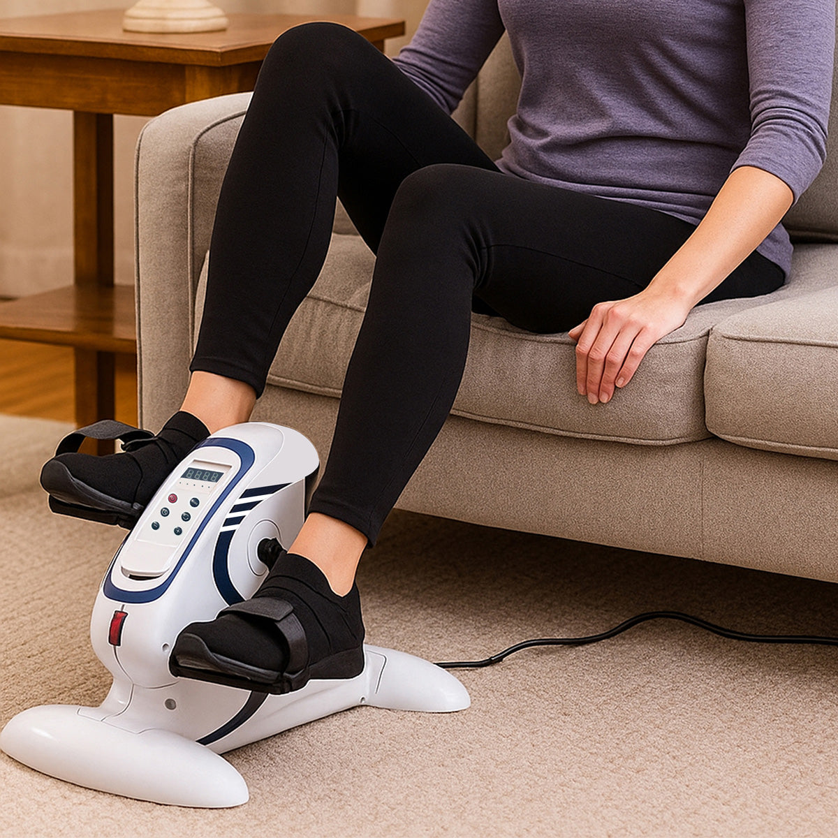 Compact Motorized Smart Exercise Bike