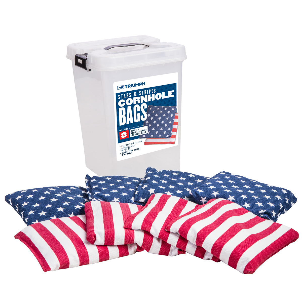 Patriotic Corn Hole Bags (8-Pack)