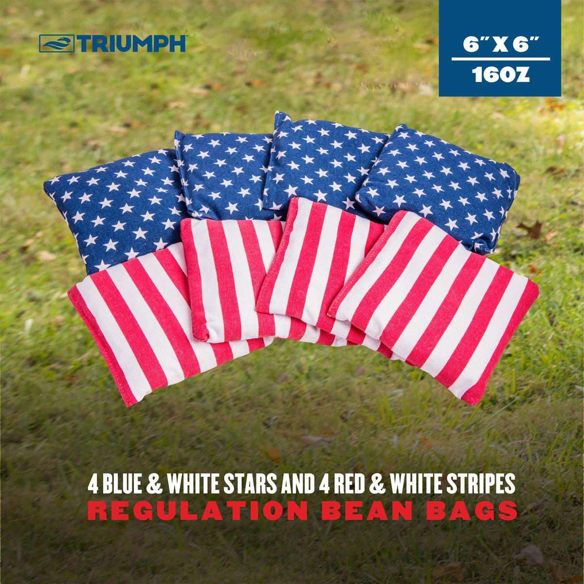 Patriotic Corn Hole Bags (8-Pack)