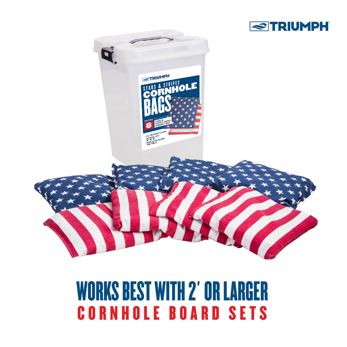 Patriotic Corn Hole Bags (8-Pack)