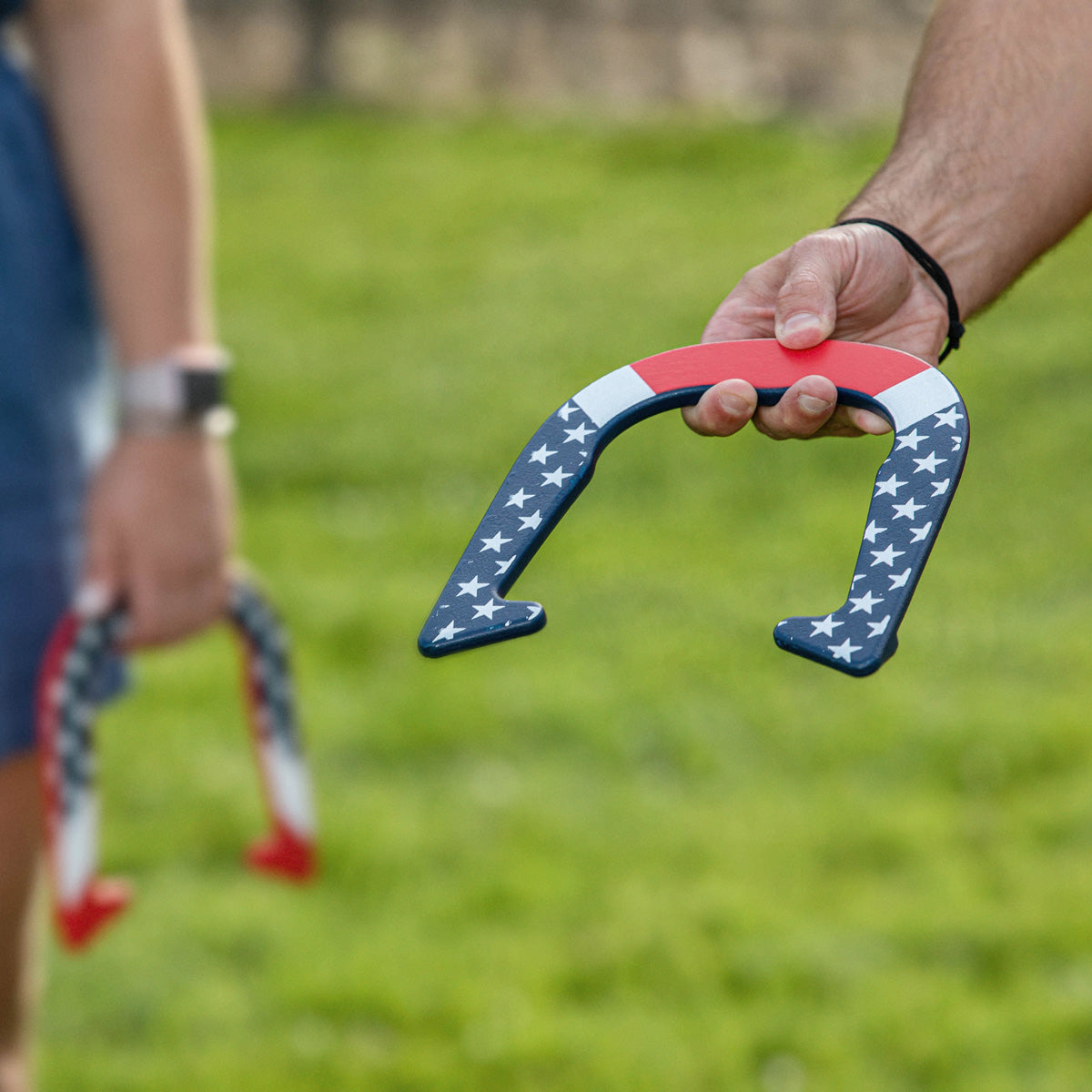 Patriotic Forged Horseshoes