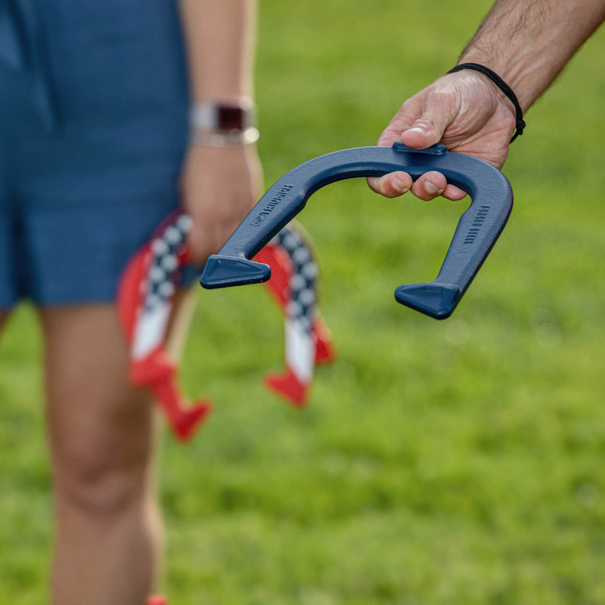 Patriotic Forged Horseshoes