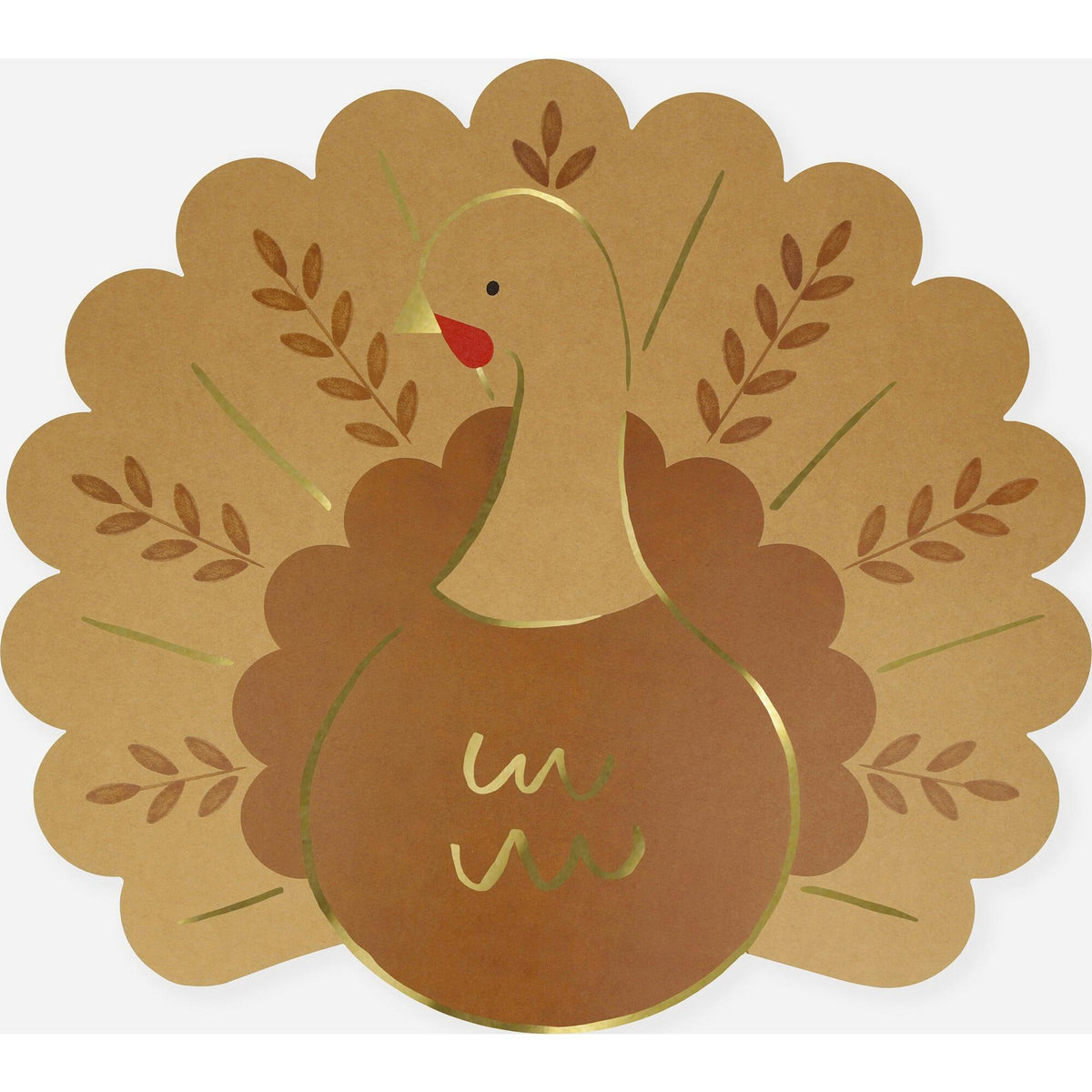 Folk Turkey Paper Placemats