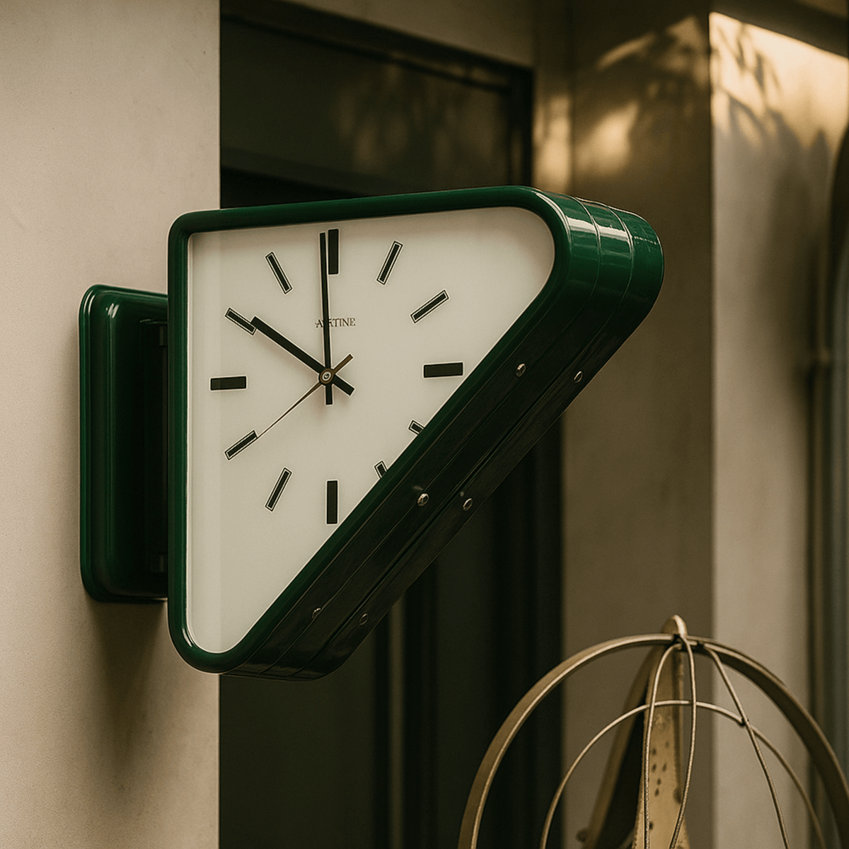 GEOTEMPO – Dual-Sided Wall Clock for Modern Geometric Decor