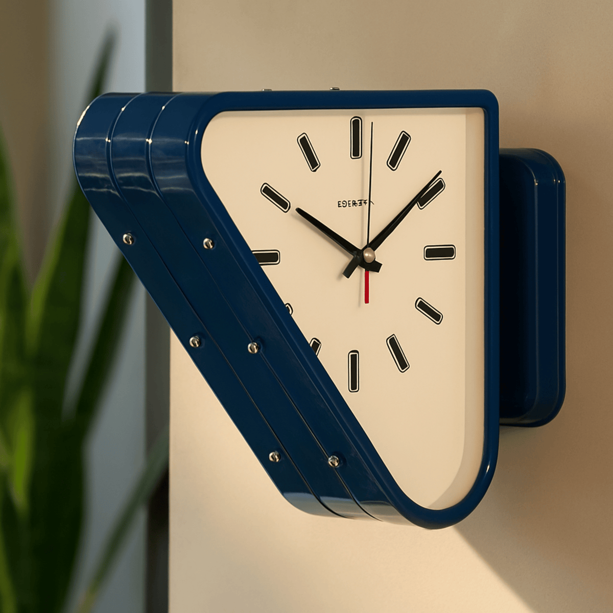 GEOTEMPO – Dual-Sided Wall Clock for Modern Geometric Decor