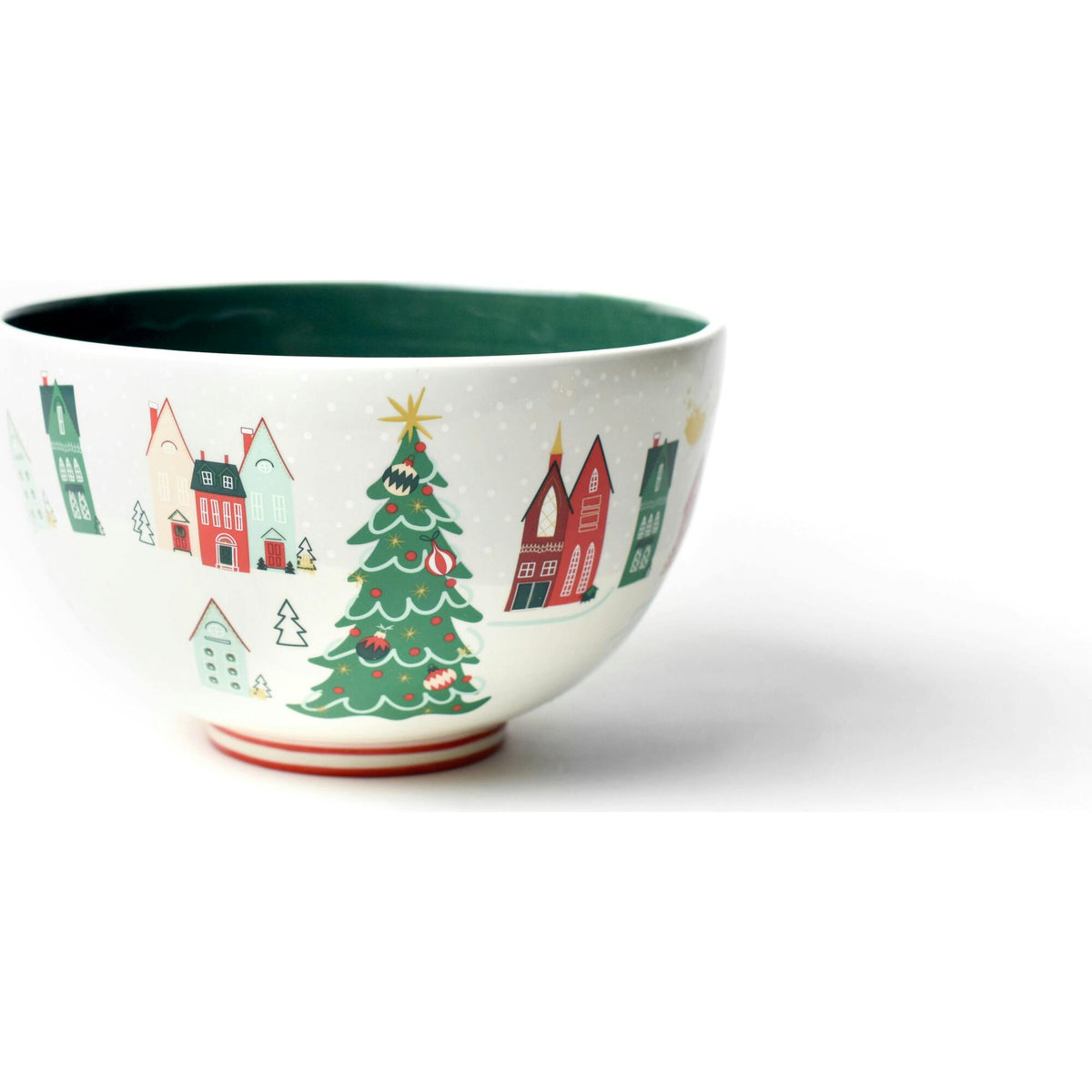 Christmas in the Village Town Square Footed Bowl