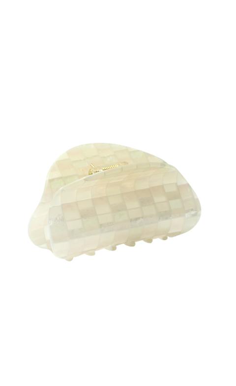 Crescent Claw in Opalite Shell Checker