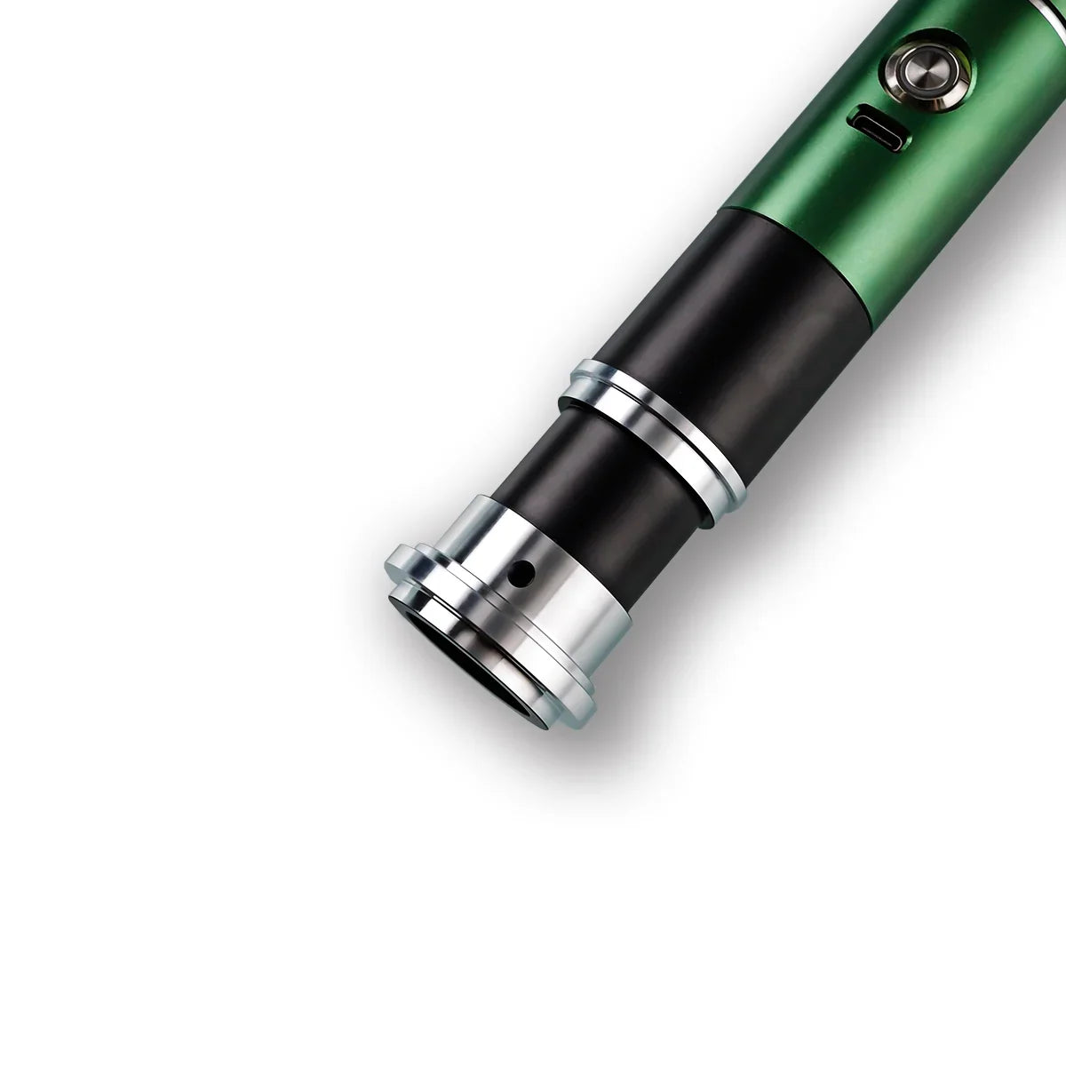 The Counselor Lightsaber – Green & Silver VHC Hilt