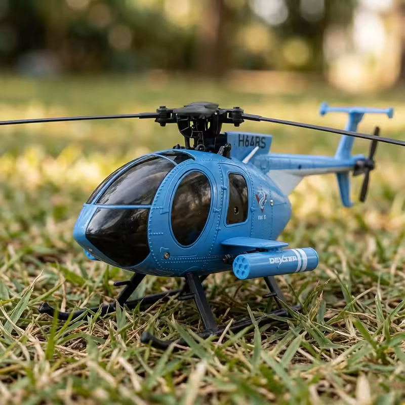 6-Channel RC Helicopter/Drone with One-Key Inverted Flight and Barometric Altitude Hold--AJ01