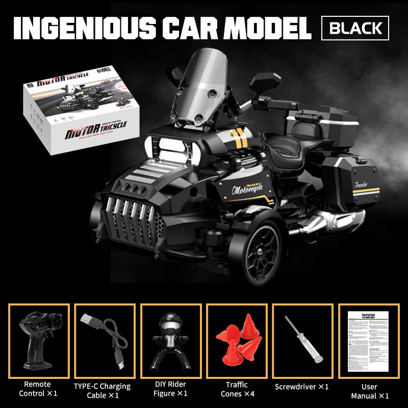 1/43 Scale Fully Proportional RC Drifting Stunt Motorcycle-FYY01