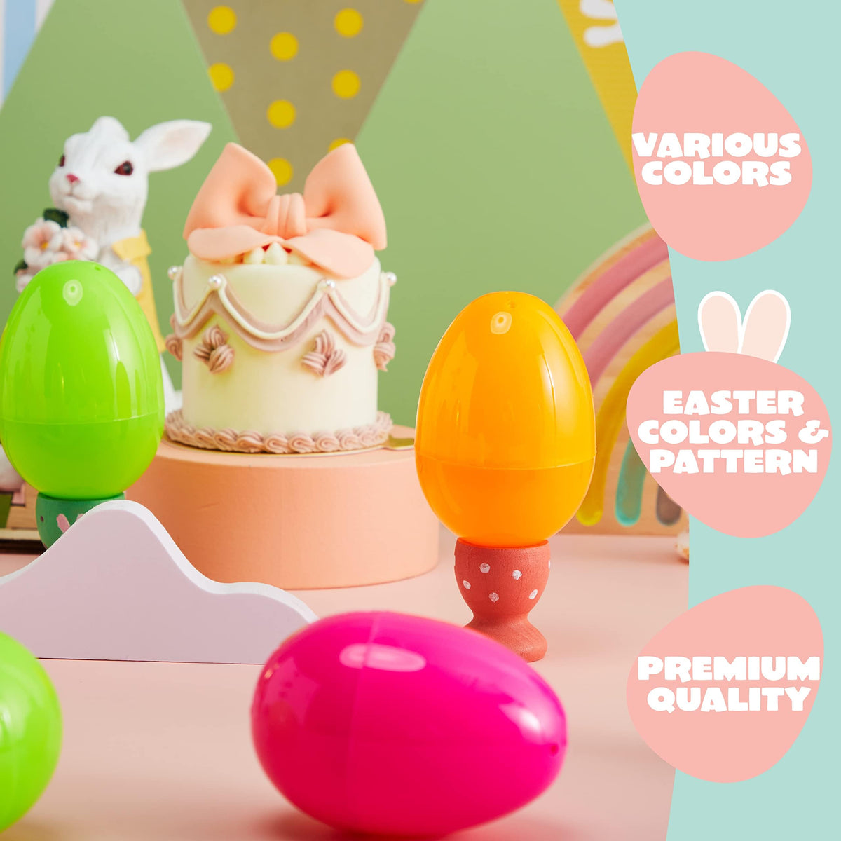 1000 PCs Large Empty Eggshells Fillable for Easter Hunt