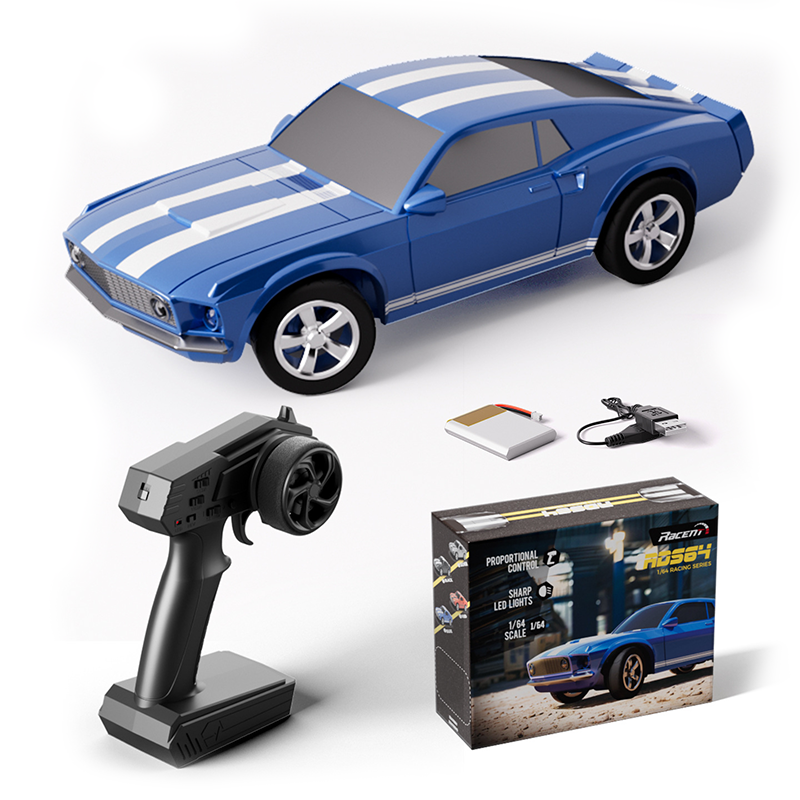 1/64 scale professional rear-wheel drive gyroscope drift Mustang retro car - LS1