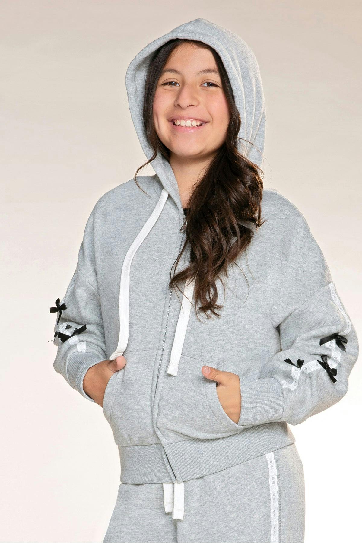 Butter French Terry Drop Shoulder Zip Hoodie