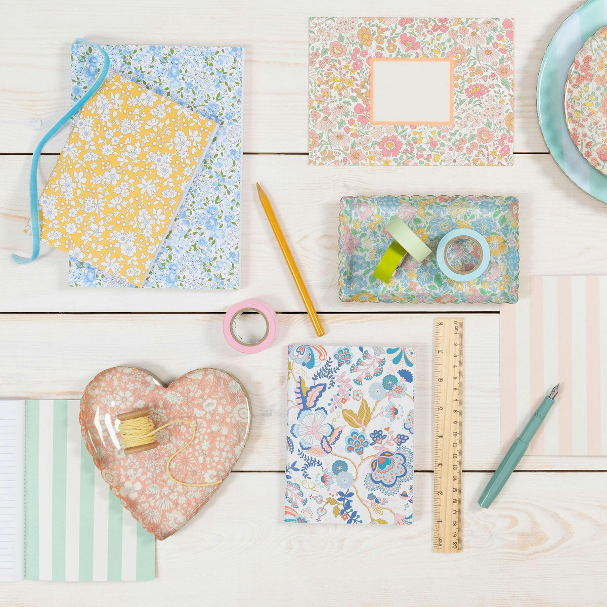 Meri Meri x Liberty Heart Small Accessory Tray