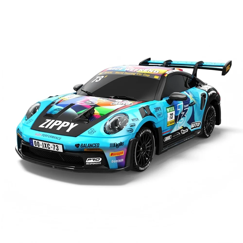 1:43 Scale RTR 4WD High-Speed GT3 RS RC Race Car - JX02
