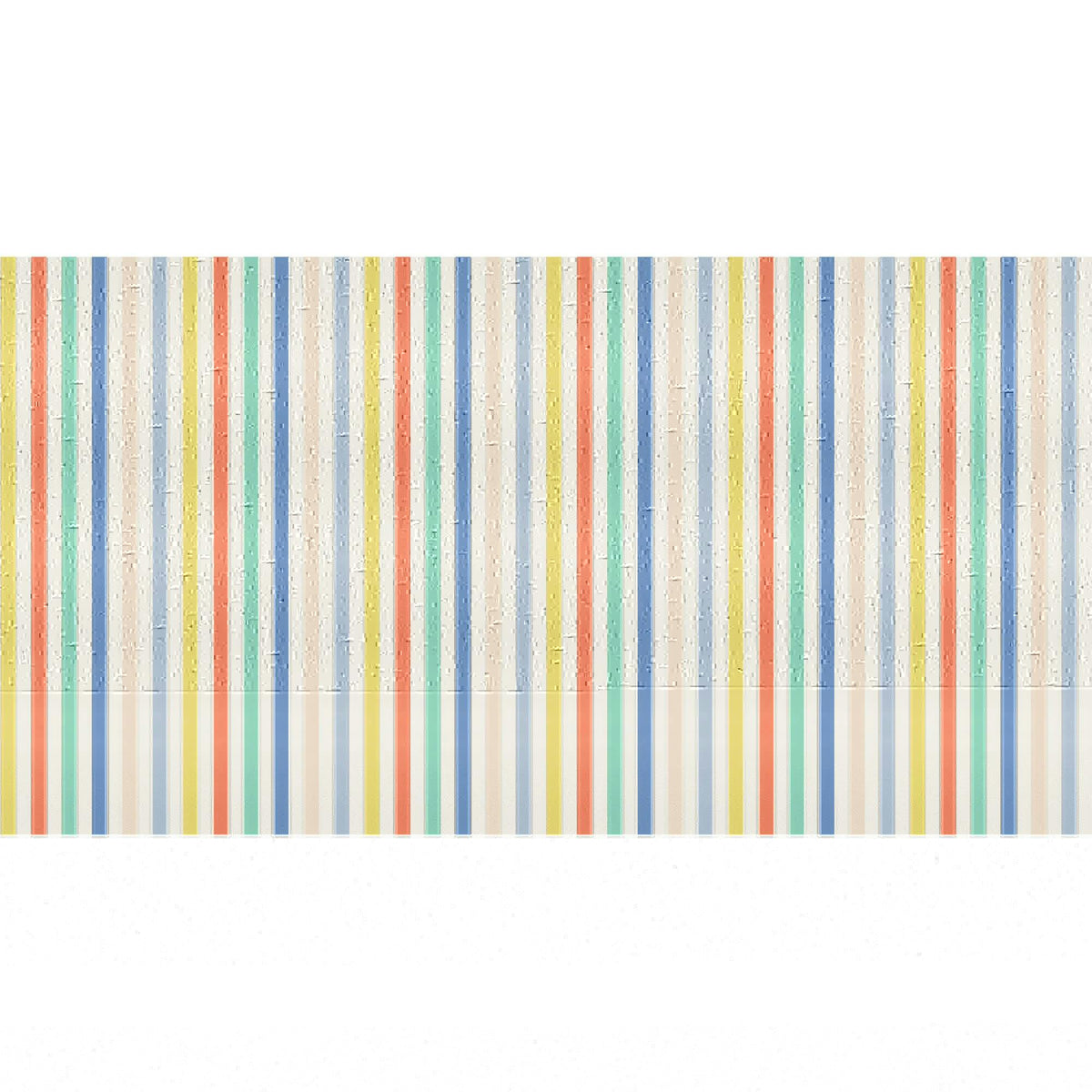 Multi Striped Paper Tablecloth