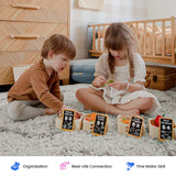 Tiny Land® Wooden Food for Play Kitchen & Wooden Rack