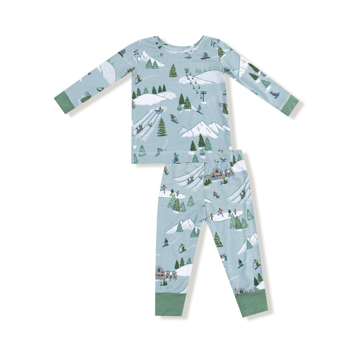 Winter Fun Skiers - Long Sleeve Loungewear Set