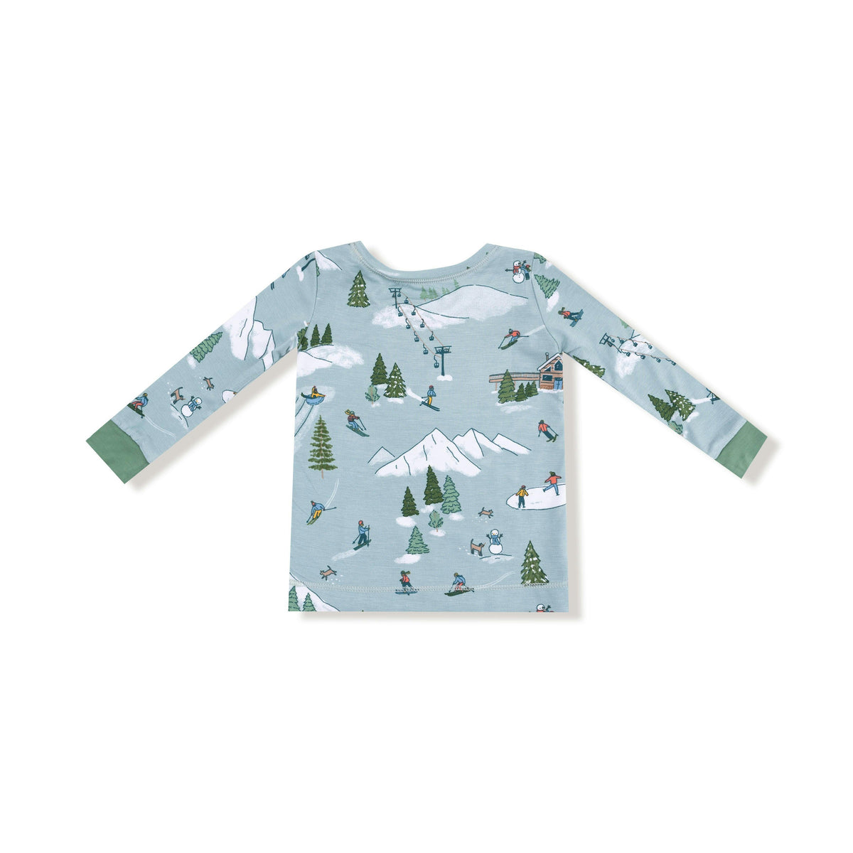 Winter Fun Skiers - Long Sleeve Loungewear Set