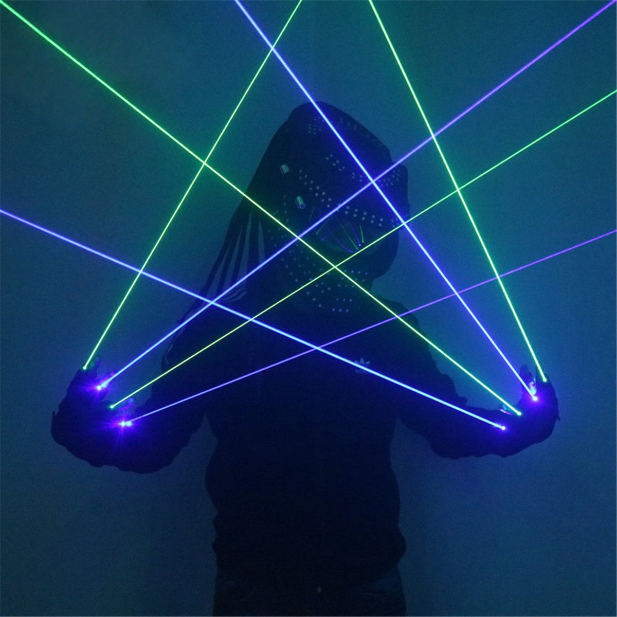Blue & Green Laser Gloves for Stage Performances