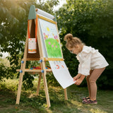 Tiny Land® 3-in-1 Art Easel for Kids & Paper Roll Set