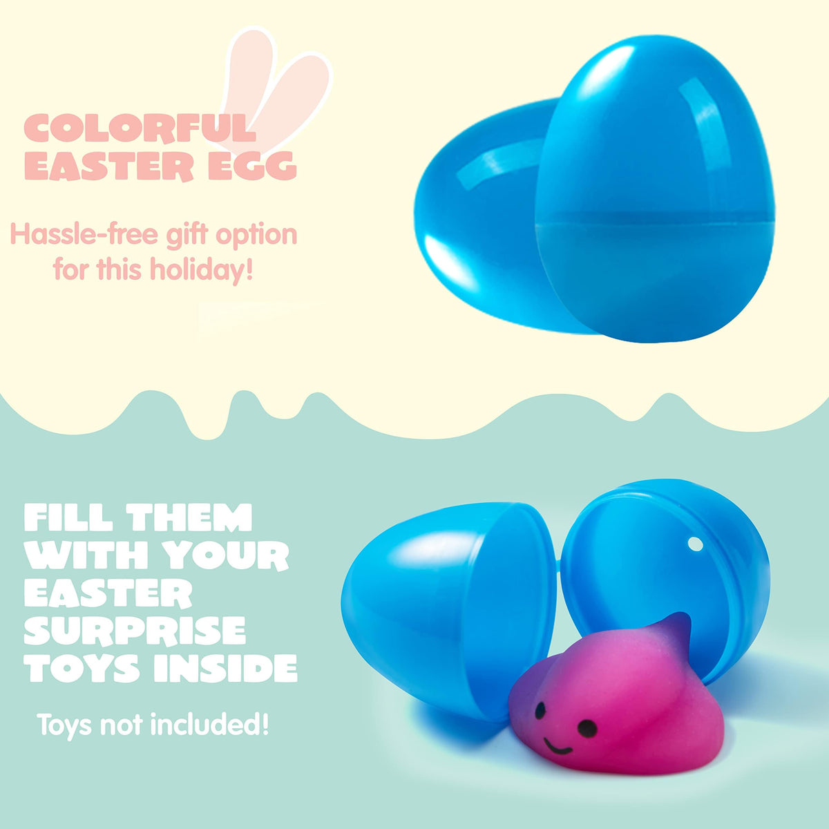 1000PCS Easter Eggs Bulk Empty Fillable for Easter Hunt