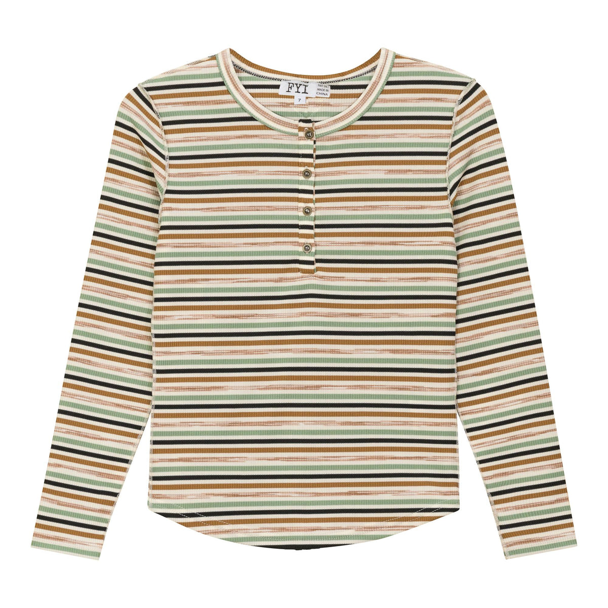 Multi Stripe Rib Top