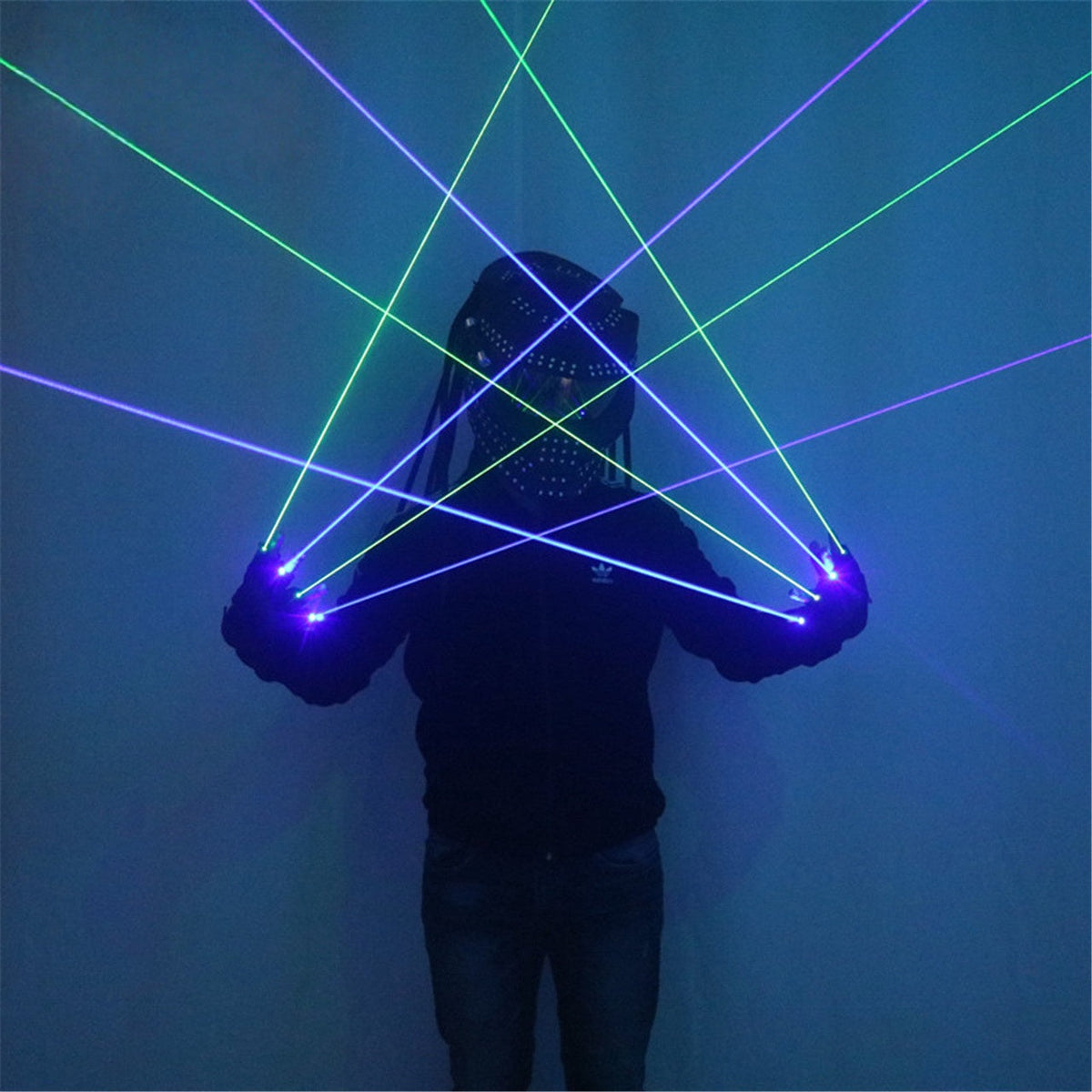 Blue & Green Laser Gloves for Stage Performances