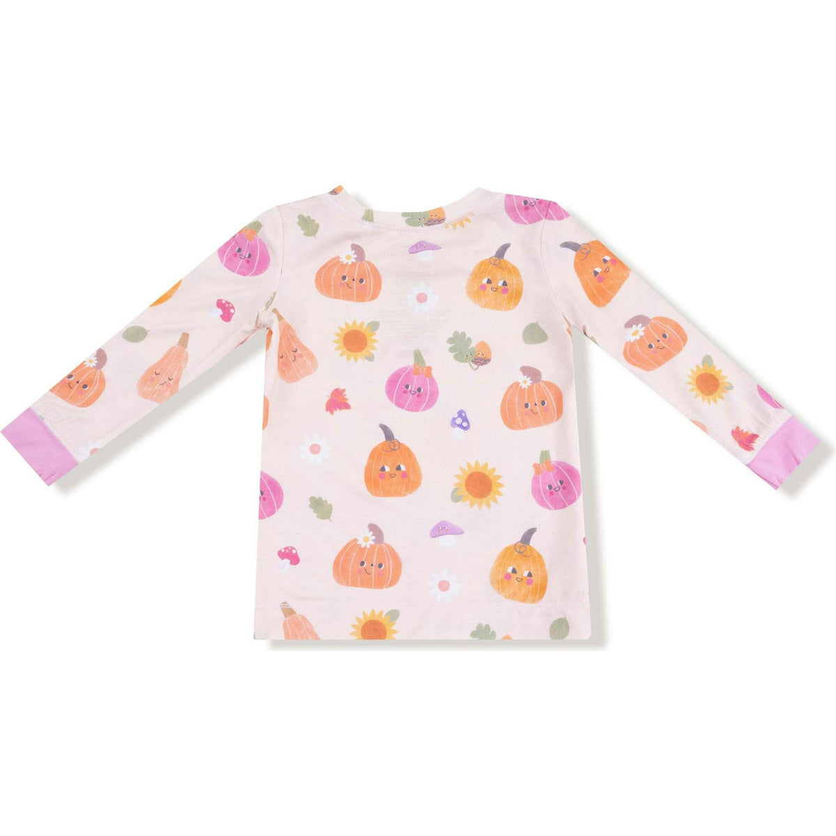 Autumn Pumpkins - Pink - Long Sleeve Loungewear Set