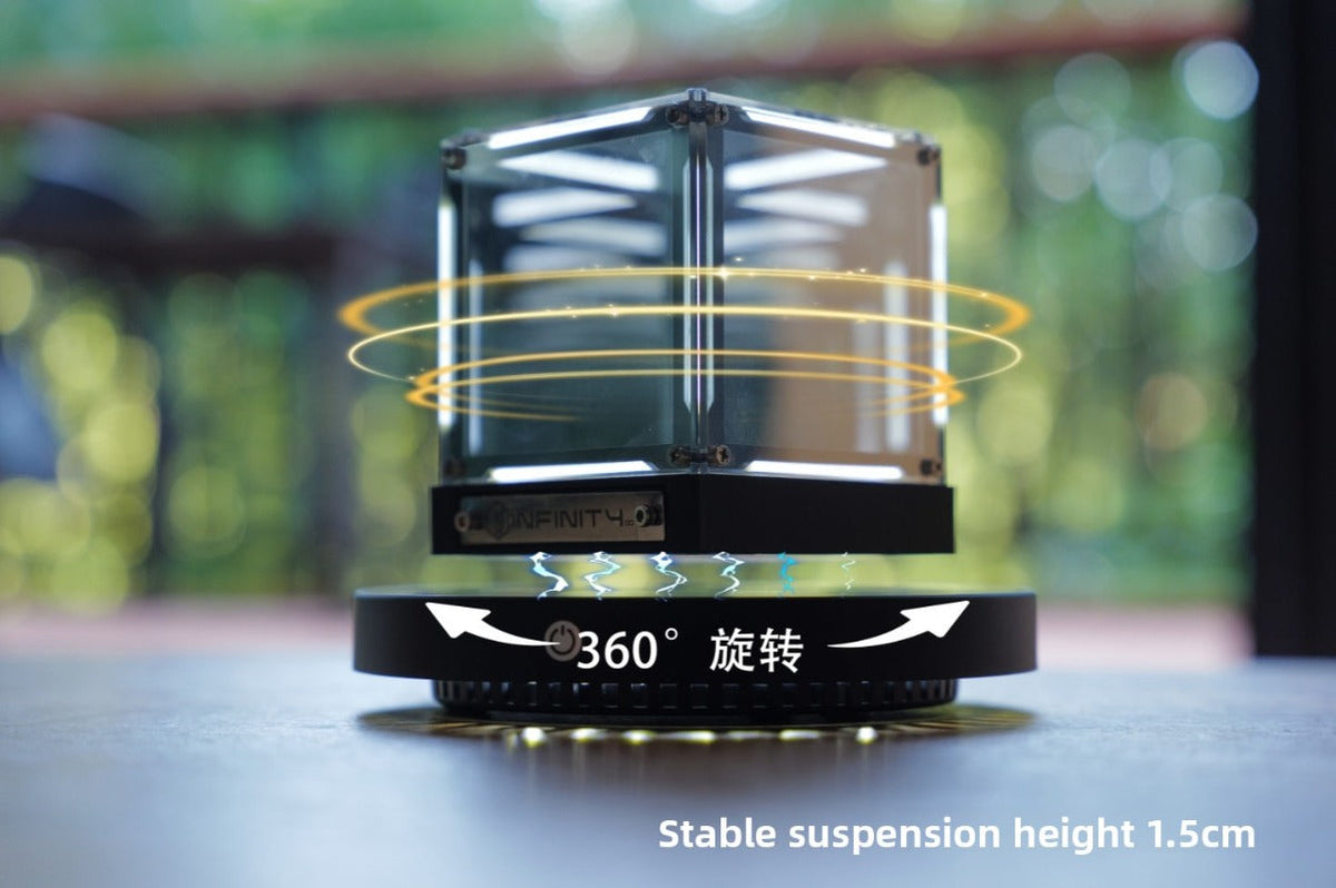 Magnetic Levitation Hypercube | Floating Desktop Art