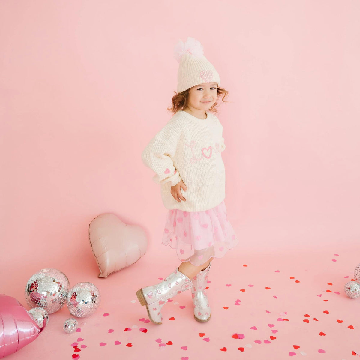 Mini Sequin Hearts Tutu
