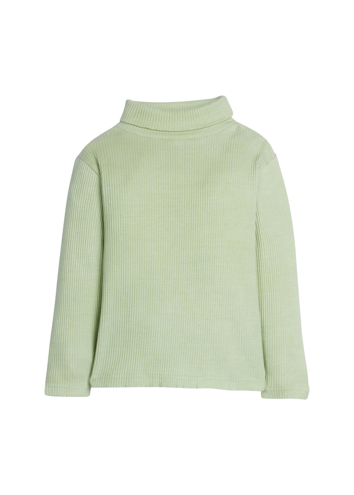 Stretchy Ribbed Long Sleeve Turtleneck Sweatshirt
