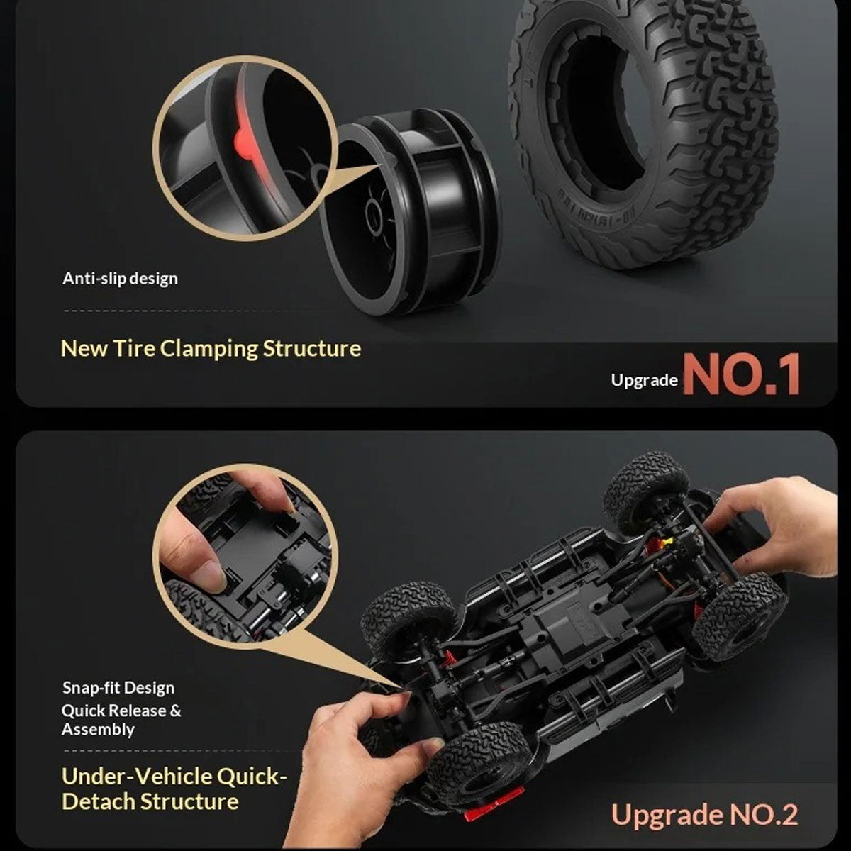 1/12 Scale 2.4GHz RC Crawler  Full Proportional 4WD Off-Road Vehicle-MNY01
