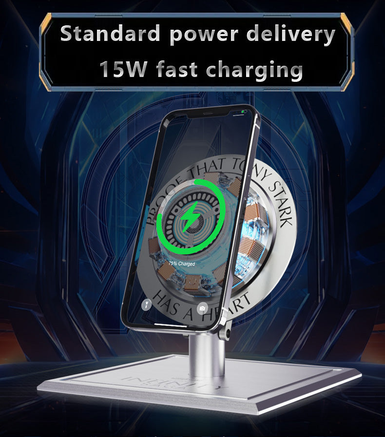 US | Iron Man Arc Reactor Wireless Charger | Collectible Gift | 15W Qi Fast Charging