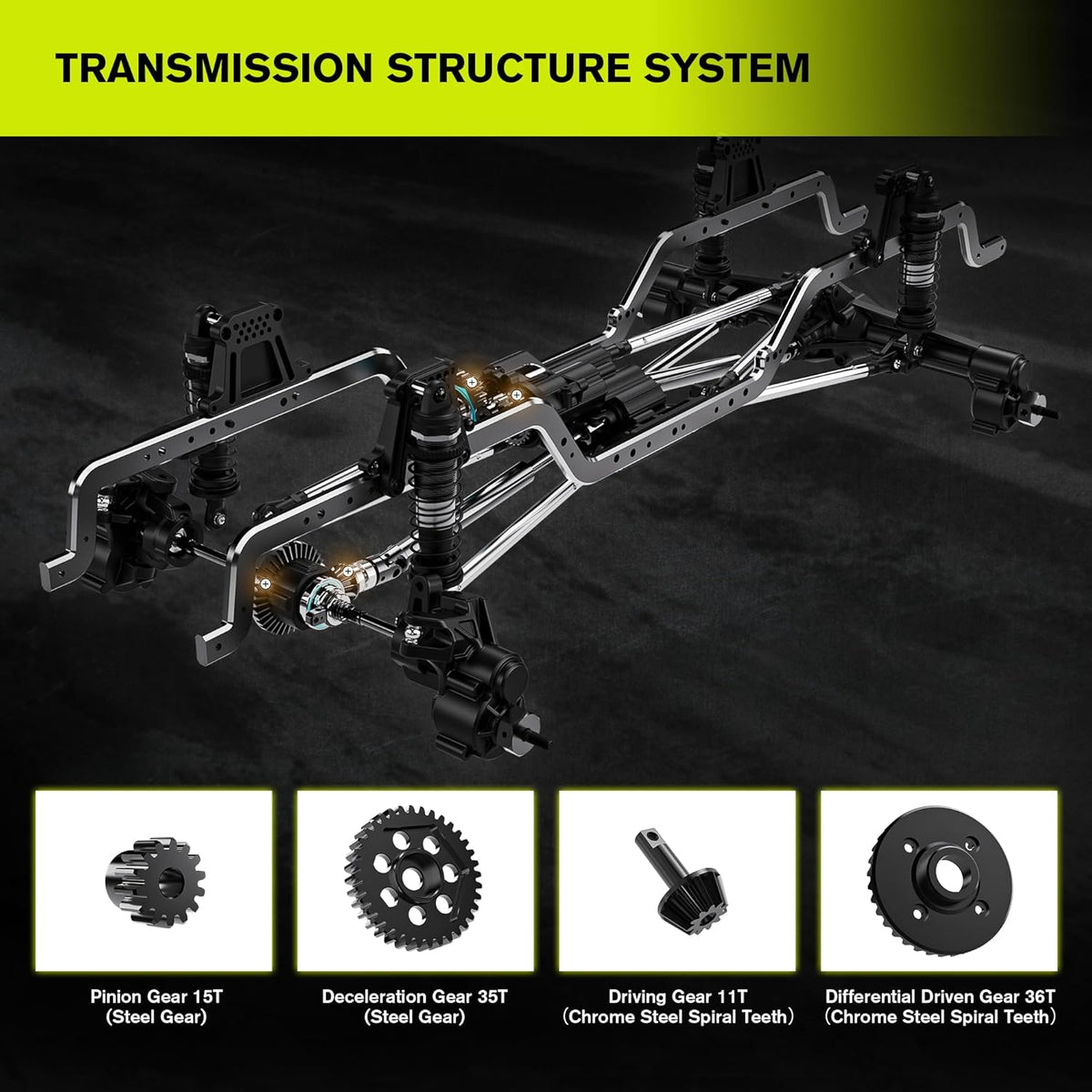 1/7 Scale Professional Differential Climbing Car (battery not included) - LTK07