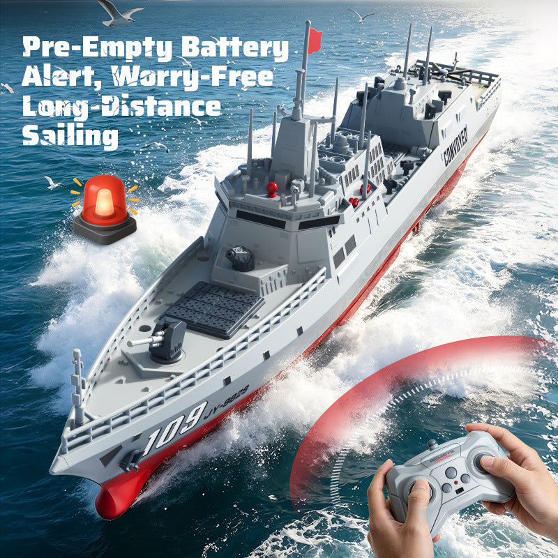 Water-spraying, crash-resistant, and drop-proof remote-controlled boat-BJ01