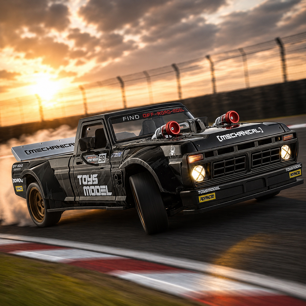 1:24 4WD Full Scale Drift Car RC Remote Control Drift Model Car - CX03
