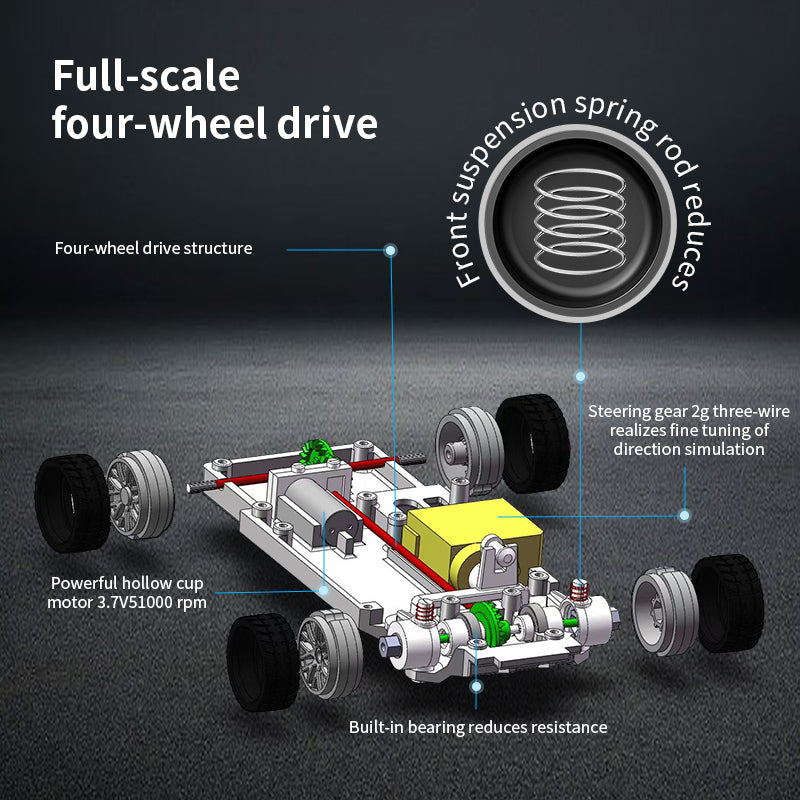 1/43 Professional Grade High-Speed Remote Control Drift Car - JBL06