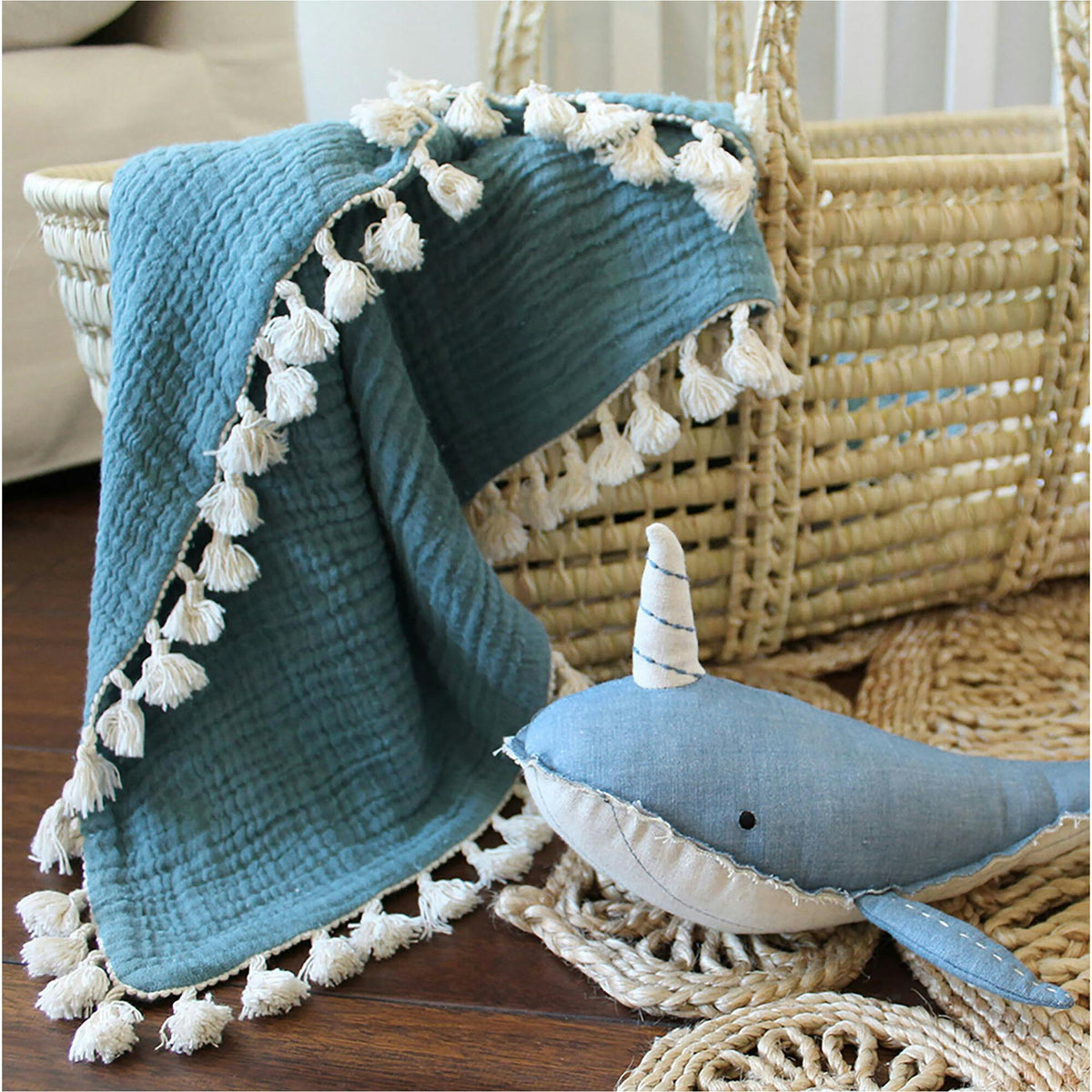 6 Layer Muslin Blanket Riverstone