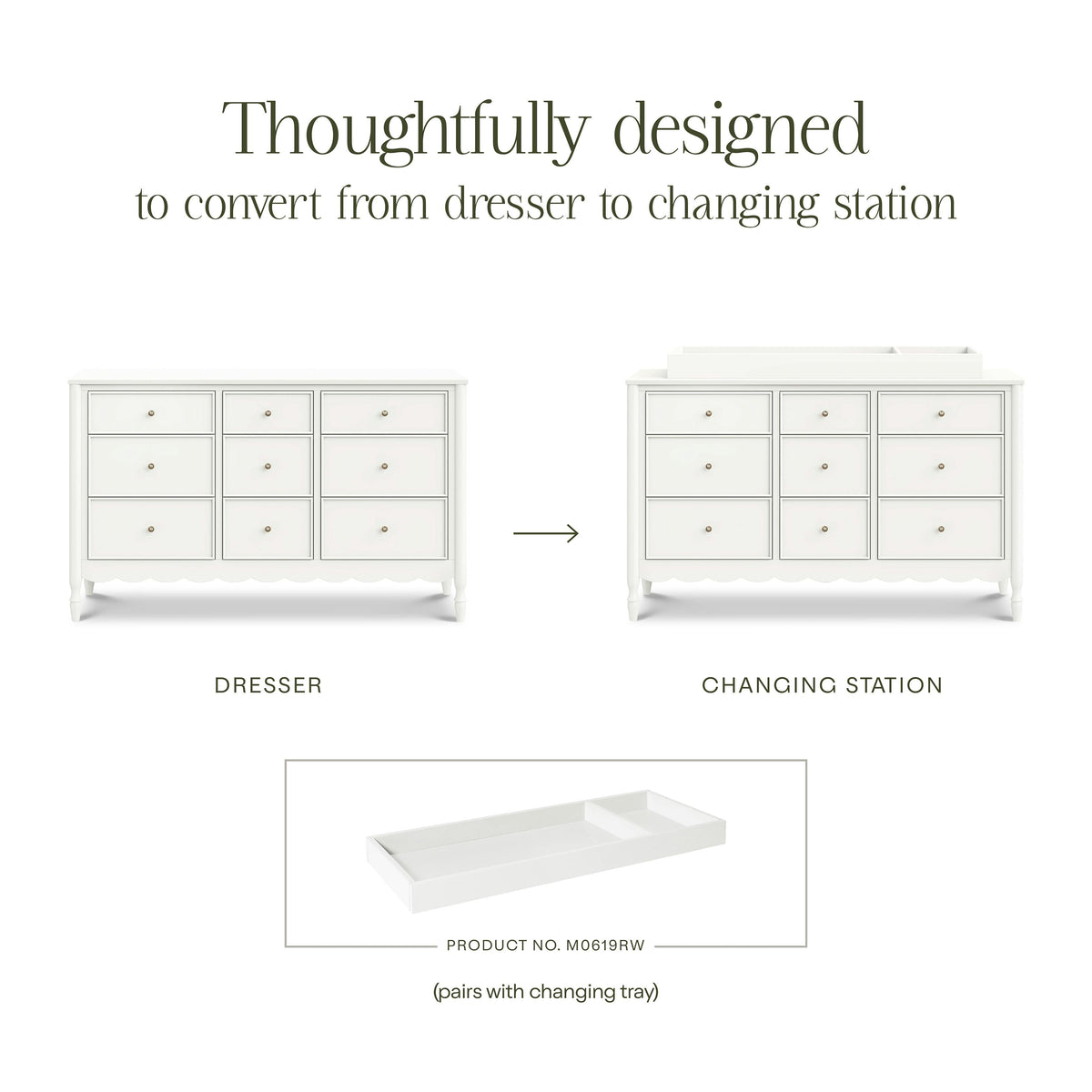 Namesake Ambrosia 9-Drawer Wide Assembled Dresser (56")