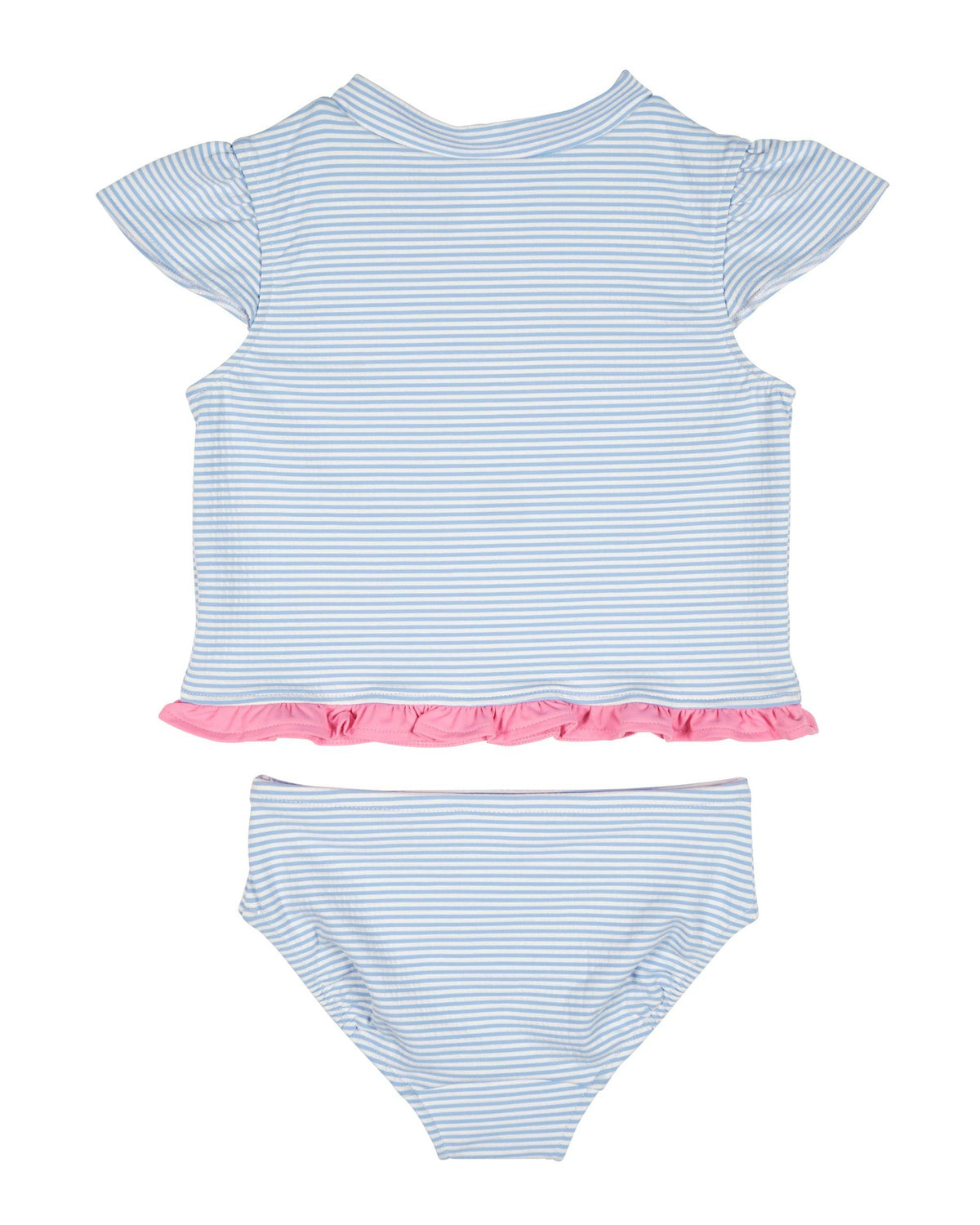 Cap Sleeve Rash Guard Tankini With Flower