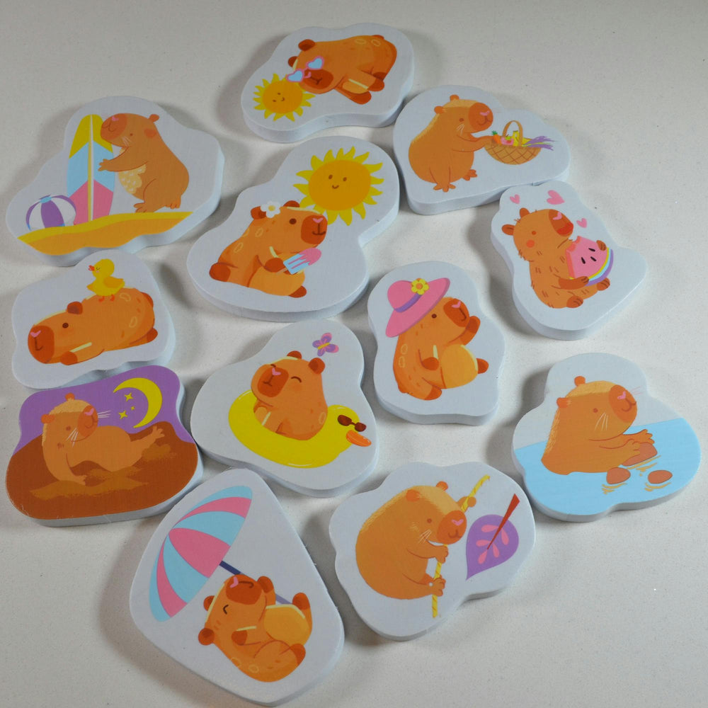 Cappybarra Sticker Bath Time: Stickers - Cute Capybara
