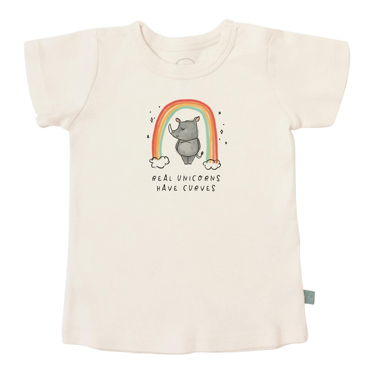 graphic tee | unicorn curves